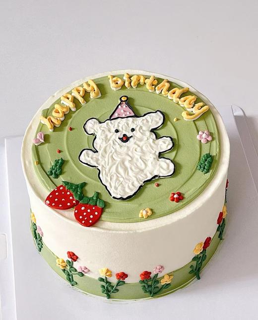 【生日蛋糕】线条小狗款 商品图0