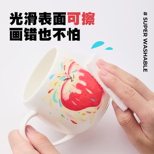 FlowerMonaco花芽 丙烯马克笔学生专用绘画不透色画笔儿童速干水性叠色涂鸦画笔美术专用绘画笔幼儿园手工画笔 3岁+ 商品图4