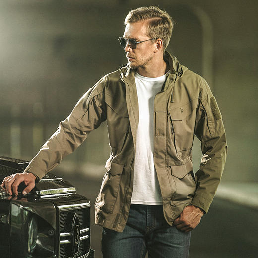 三代特战风衣春秋中长款户外防风休闲连帽男士户外长袖工装 商品图1