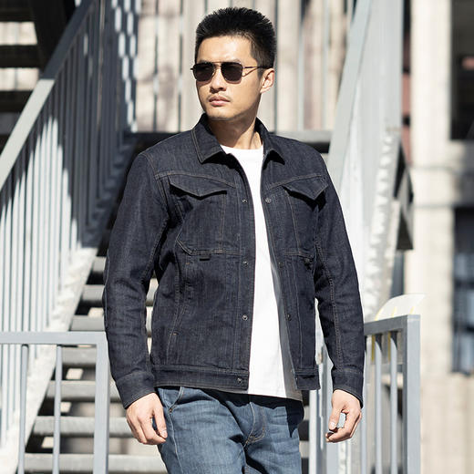 二代战骑战术牛仔夹克春秋男士外套潮流休闲工装男百搭时尚 商品图2