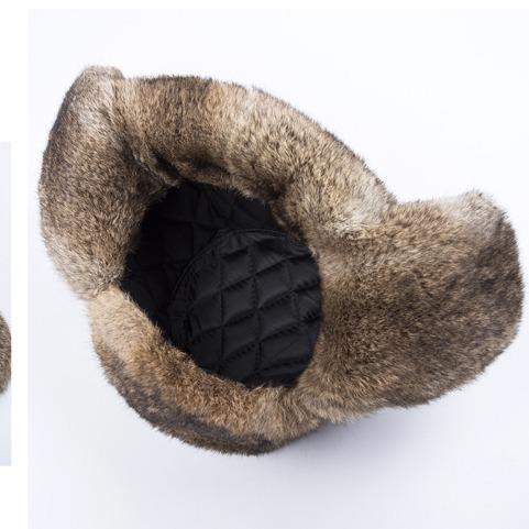 雀说 兔毛雷锋帽子男冬天皮草帽子加厚护耳帽NM-001 商品图3