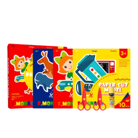 FlowerMonaco花芽宝宝趣味diy卡通创意幼儿园手工儿童特色主题剪纸3岁+