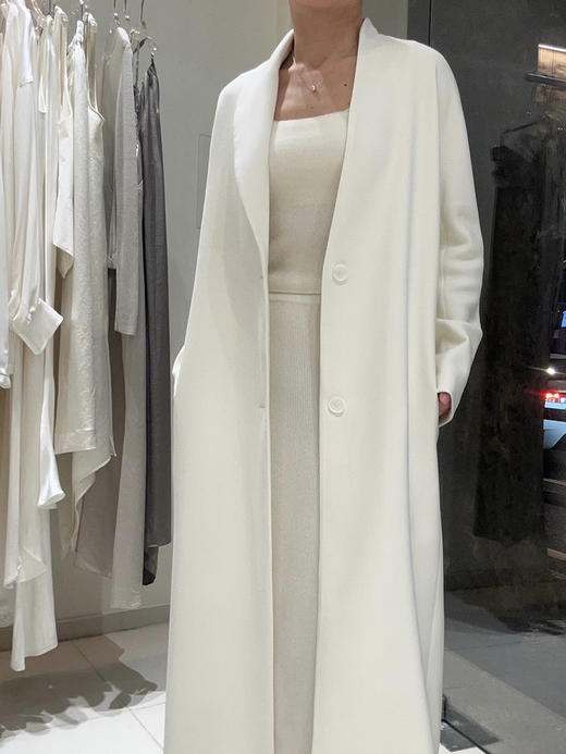 ranyepersonal｜coat 拼接袖不对称白色长款 [ 白TOUCH24CO02-2 ] 商品图7
