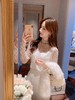 张心子【月光天鹅颈】浪漫透视刺绣网纱拼接打底衫女秋冬新款女装 U2411040 商品缩略图13