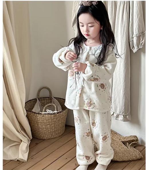 【破价！39.9/套】【糯米绒】新款女童睡衣秋冬加厚儿童家居服加绒碎花聚 商品图4