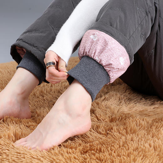 丁摩 女士羽绒裤女外穿时尚修身喇叭裤女高腰显瘦裤子微喇加厚保暖棉裤4ZF-9988 商品图1