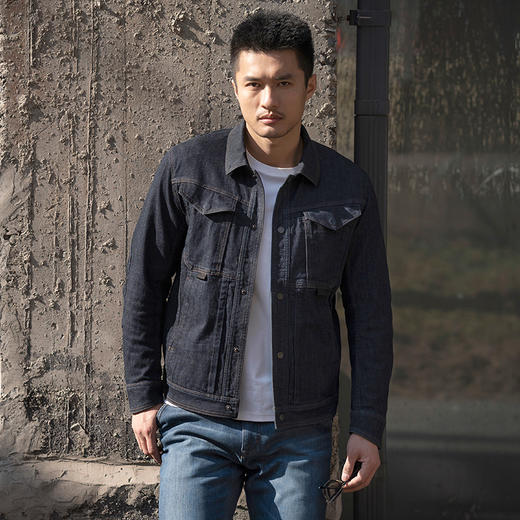二代战骑战术牛仔夹克春秋男士外套潮流休闲工装男百搭时尚 商品图1