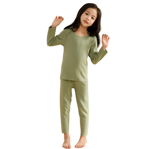 【德国拜耳德绒】儿童发热无痕保暖内衣 羊绒蛋白+玻尿酸+抗菌滋养润肤无骨秋衣秋裤 商品图4