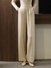 丁摩 绵羊毛女宽松高腰阔腿裤休闲直筒裤 商品缩略图5