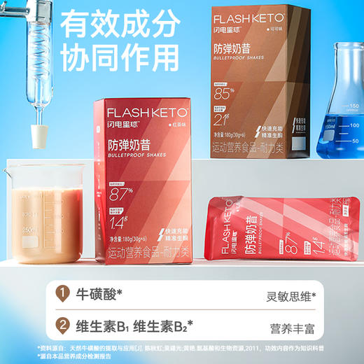【闪电旗舰店】闪电星球™防弹奶昔（荔枝龙井味/红茶味）（抹茶/可可味缺货）180g(30gx6) 商品图2