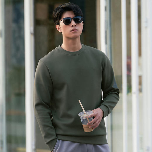 基础款圆领功能卫衣长袖户外运动休闲时尚潮流百搭套头男士 商品图0