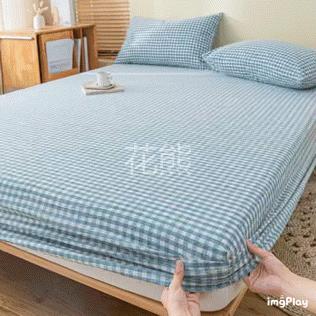 【日式水洗棉麻床笠】抗菌标准全新水洗棉麻面料，健康透气，吸汗排湿 0甲醛，0刺激染料添加剂ソ一片式包裹，清爽舒服ソ一年四季均适用，清新有氧无印风，用十年不过时，感觉整个人都被治愈了 商品图3