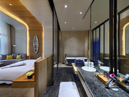 【深坑酒店】双12「海底梦境」复式套房臻享 洲际水下景观复式套房一晚+次日两大一小（六岁以下）源咖啡自助早餐+行政酒廊礼遇+时令水果+精选点心+店选红酒1瓶 商品图2