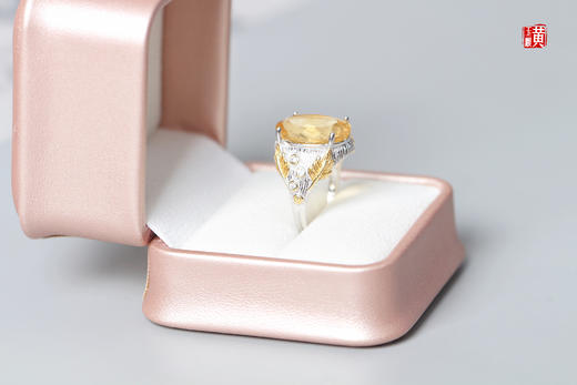 黄水晶戒指 镶嵌：925银镶 商品图2