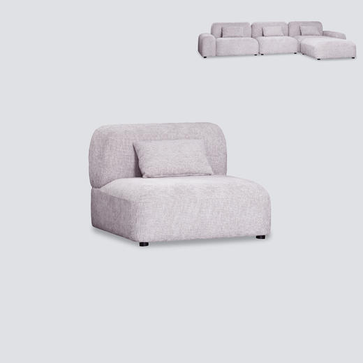 NS家居 ns furniture软包布艺组合沙发NSSF-5525 商品图1