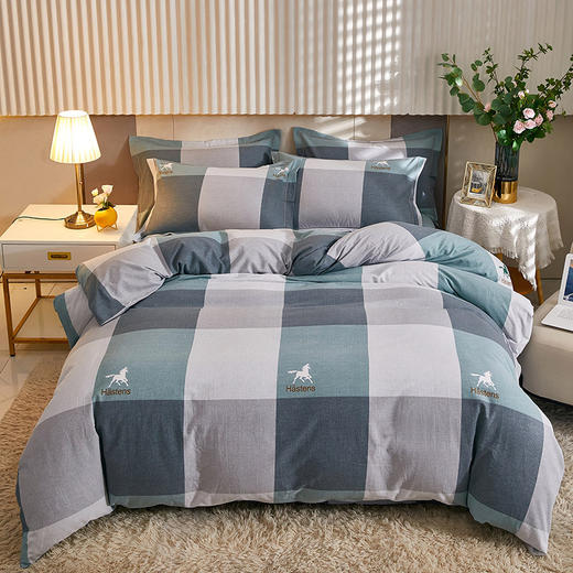 秋冬季全棉加厚磨毛四件套纯棉床单被套三件套单双人床上用品 商品图1