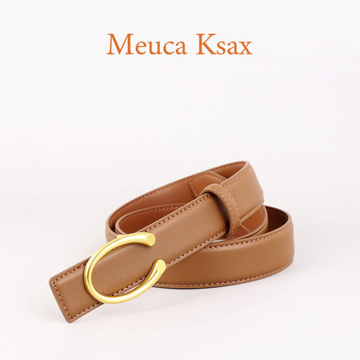 女士真皮简约百搭可拆针扣腰带 商品图8