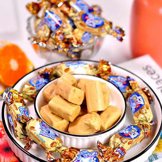 罗斯利德牌俄吉宝系列牛轧糖花生牛奶味402g/064535 奶香四溢唇齿留香 商品图2