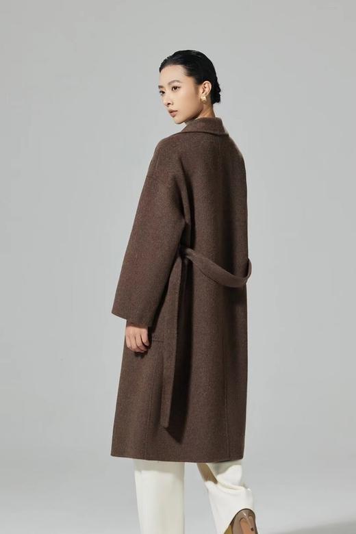 Le Malene 高端精致款棕色长款羊毛大衣 19328 商品图1