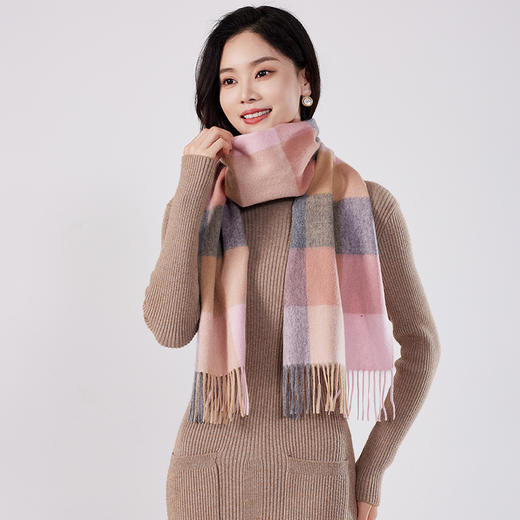 【绮】皓曼纯羔羊毛围巾系列，HM-D005 商品图3