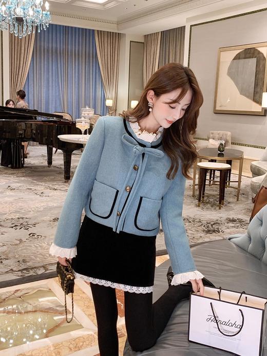 张心子【玛丽日记】法式浪漫花边羽绒服女冬季新款气质甜美大衣 U2411026 商品图6