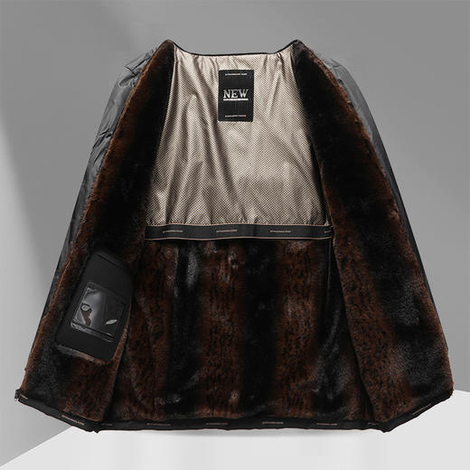 【可拆卸内胆】【新款DTX】大依优型大码棉服加绒夹克棉衣外套加肥加大肥佬休闲上衣男士胖子秋冬 商品图1