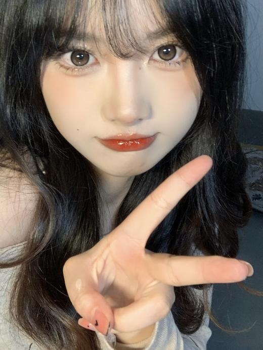 susugirl月抛 猫眼石黑/猫眼石棕/柿柿如意/粉雾桃子/蜜桃小方/厚乳拿铁 14.5mm  水凝胶 黑棕粉 商品图6