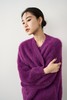 ANSUABEL 紫色时髦款针织开衫外套 19293 商品缩略图0