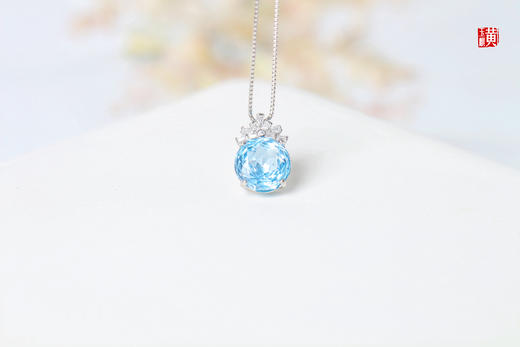 托帕石吊坠 镶嵌：925银镶 商品图4