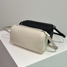 【顺丰包邮】50355 洛诗琳极简老钱风定制头层羊鹿皮设计感笔筒包0862