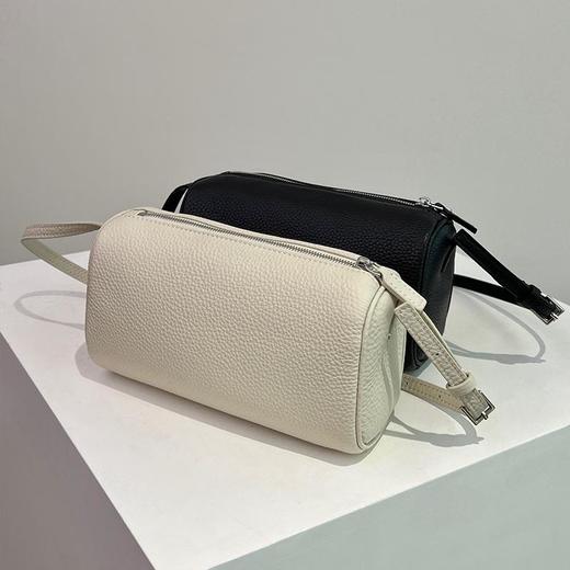 【顺丰包邮】50355 洛诗琳极简老钱风定制头层羊鹿皮设计感笔筒包0862 商品图0