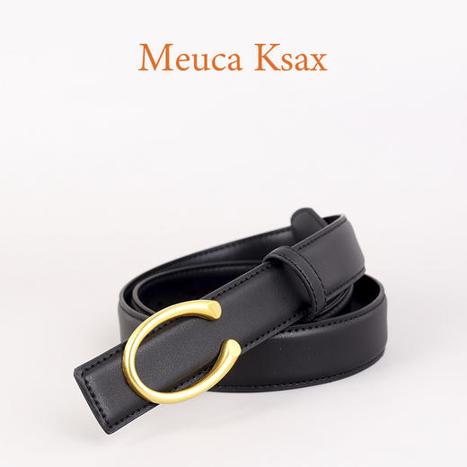 女士真皮简约百搭可拆针扣腰带 商品图6