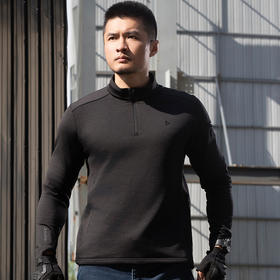 二代B2级半开拉链立领抓绒衫男锁温保暖亲肤透气休闲抓绒衫