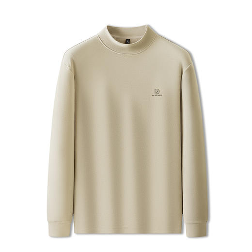 【新款DPF】大依优型大码半高领长袖T恤打底衫休闲加肥加大上衣男士胖子大码t恤打底 商品图9