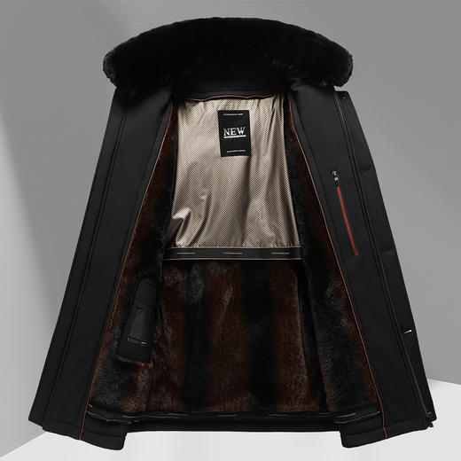 【可拆卸内胆】【新款DTX】大依优型大码棉服加绒夹克棉衣外套加肥加大肥佬休闲上衣男士胖子秋冬 商品图2