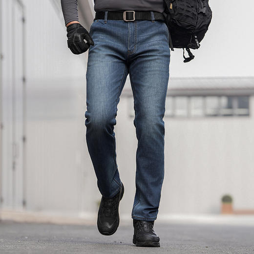 二代隐煜战术防寒牛仔裤防风耐磨百搭休闲男款牛仔裤男 商品图4