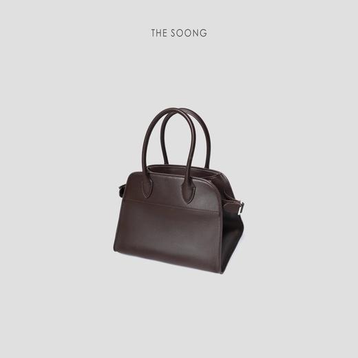 THESOONG‘慵懒随性’进口头层牛皮简约大容量轻奢托特包HWBB4910 商品图1