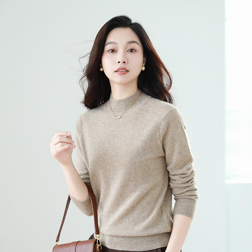 [康赛妮纱线][有身份证火桐hooton 秋冬必入 搭配神器羊绒半高领打底衫24A001 商品图8