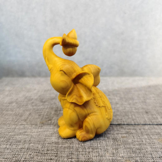 小福象°黄杨木创意摆件 商品图1