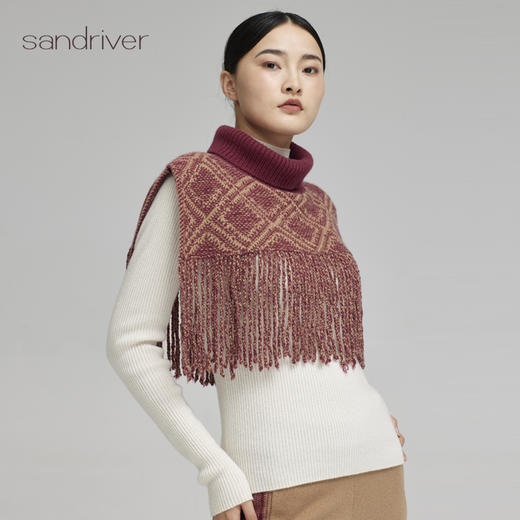 疗愈羊绒|羊绒半高领女套衫SJF96W366N 商品图8