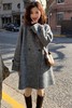 ESTELLICA 深灰色中长款宽版羊毛大衣 19309 商品缩略图5