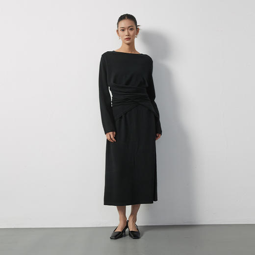 东黎 • 山羊绒女士春秋长袖连衣裙 3372 商品图3