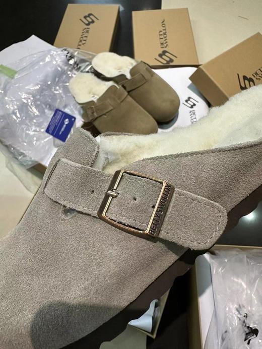 存元！Z品单！羊毛半拖勃肯鞋拖鞋 男女同款！ 商品图12