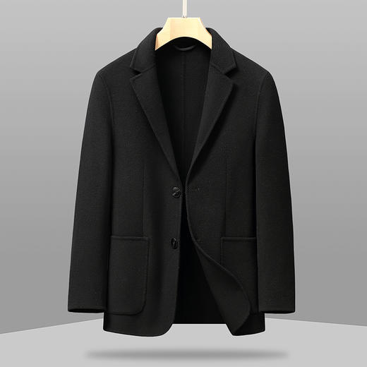 【绵羊毛】【新款DXS】大依优型大码羊毛呢西服外套商务夹克男宽松加肥加大码上衣胖子正装休闲 商品图0