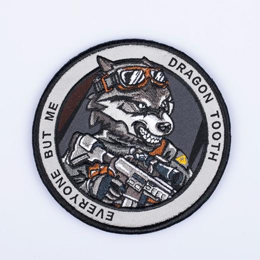 【龙牙】十二生肖战术臂章（狗）魔术贴章个性装饰魔术贴圆形通用装备 商品图0