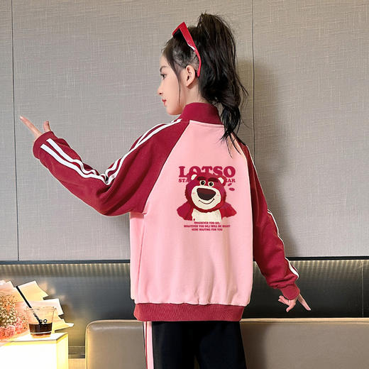 女童加绒外套2024新款儿童棒球服秋冬款大童上衣冬装洋气女孩衣服 商品图2