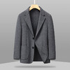 【绵羊毛】【新款DXS】大依优型大码羊毛呢西服外套商务夹克男宽松加肥加大码上衣胖子正装休闲 商品缩略图1