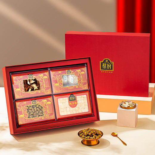 【一件包邮 传统滋补】蔡府盛世满堂A礼盒109g 燕窝9g+西洋参20g+陈皮30g+石斛50g 甘肃/青海/内蒙古/新疆/西藏/宁夏/海南/港澳台不发货 商品图0