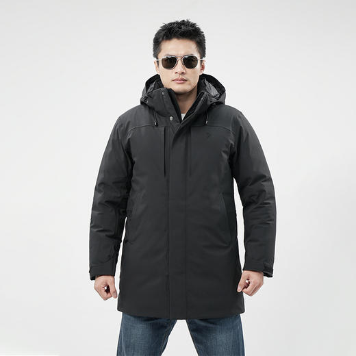 隐炎中长款风衣鹅绒服冬季95鹅绒休闲抗寒保暖户外羽绒服男 商品图4