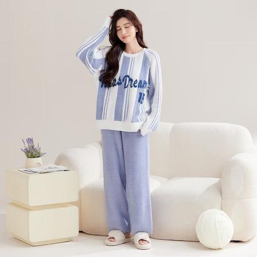 秋冬季女士睡衣半边绒家居服F(建议160斤以内) 商品图3